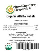 Load image into Gallery viewer, New Country Organics Alfalfa Pellets - 50#