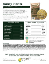 Load image into Gallery viewer, New Coumtry Organics Turkey Starter - 40#